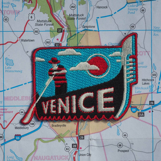 Venice Italy Embroidered Iron On Patch
