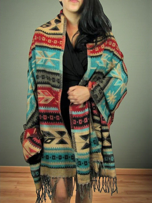 Fine Shawl Scarf Wrap Reversible (Last Chance) - Wander Together Outfitters