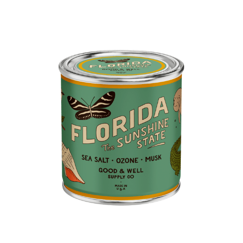 Florida State Candle (Ozone, Musk, Sea Salt) - Wander Together Outfitters