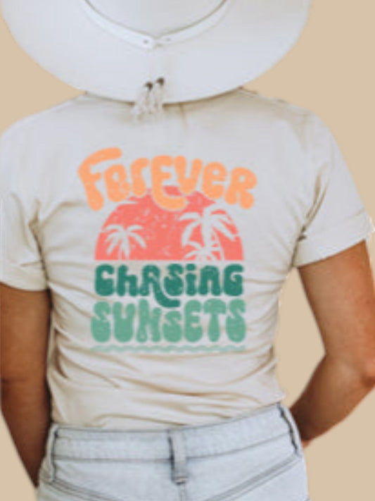 "Forever Chasing Sunsets" Women's Tee - Wander Together Outfitters
