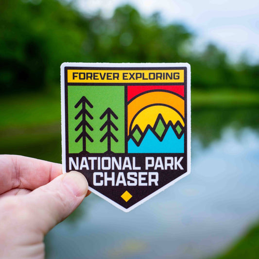 Forever Exploring - National Park Chaser Sticker - Wander Together Outfitters
