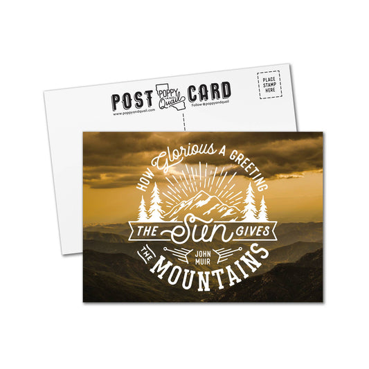 Glorious Greeting Mountains Premium Postcards - Wander Together Outfitters