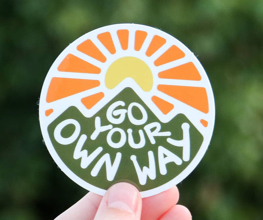 "Go Your Own Way" Vinyl Sticker - Wander Together Outfitters
