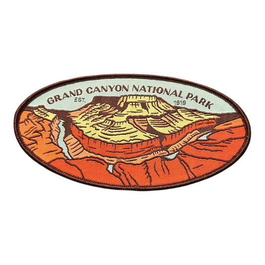Grand Canyon National Park Iron On Patch (Rust) - Wander Together Outfitters