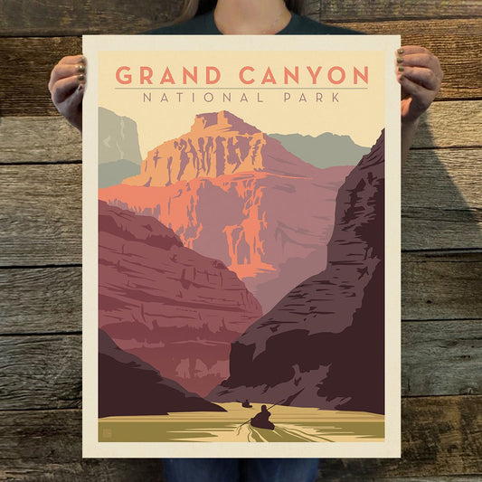 Grand Canyon National Park: Kayak Art Print - Wander Together Outfitters