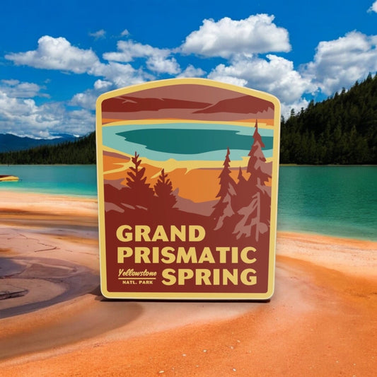 Grand Prismatic Spring, Yellowstone Vinyl Sticker - Wander Together Outfitters