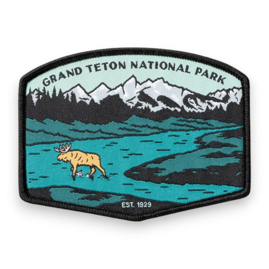 Grand Teton National Park Iron On Patch - Wander Together Outfitters
