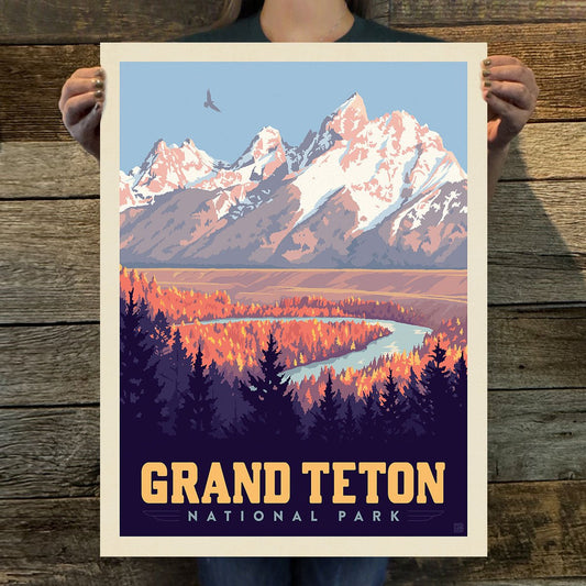 Grand Teton National Park: Snake River Valley Art Print - Wander Together Outfitters