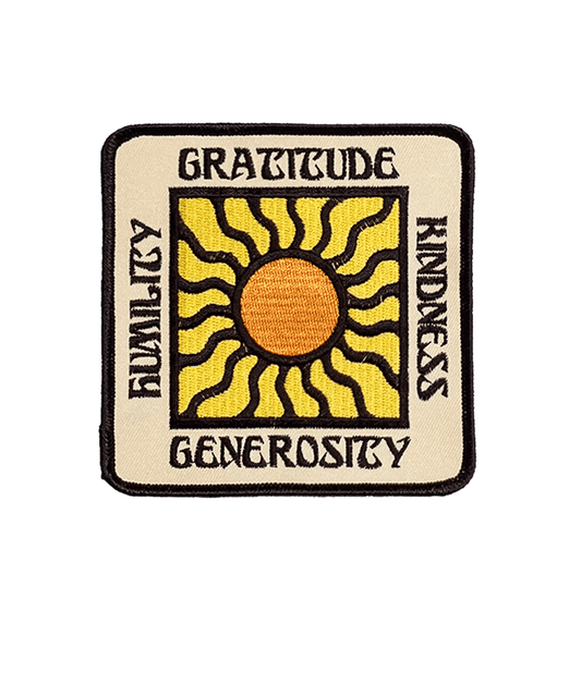 Gratitude Embroidered Patch - Wander Together Outfitters