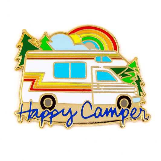 "Happy Camper" Forest RV Pin - Wander Together Outfitters