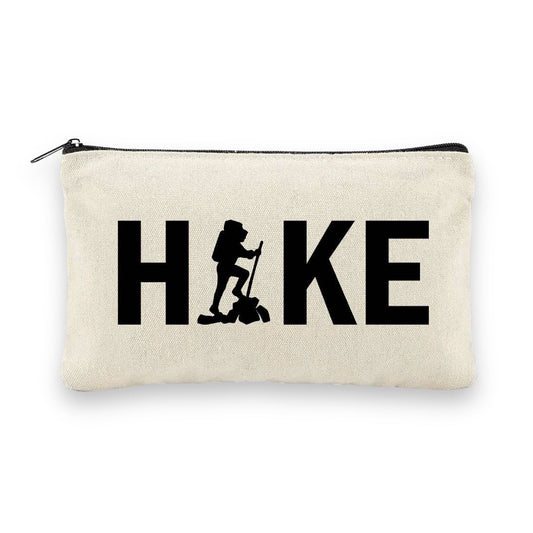 “Hike” Hiking Canvas Multi - Use Zipper Bag & Travel Pouch - Wander Together Outfitters