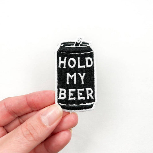 Hold My Beer Patch Embroidered Iron - On Patch Southern Outlaw - Wander Together Outfitters