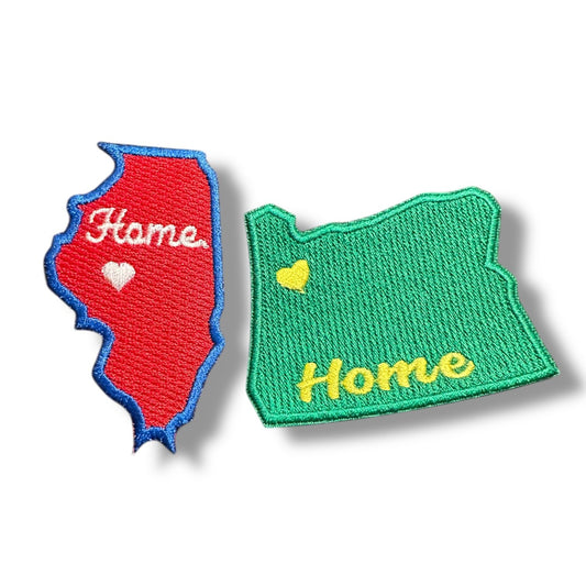 “Home” Heart State Patch (Various) - Wander Together Outfitters