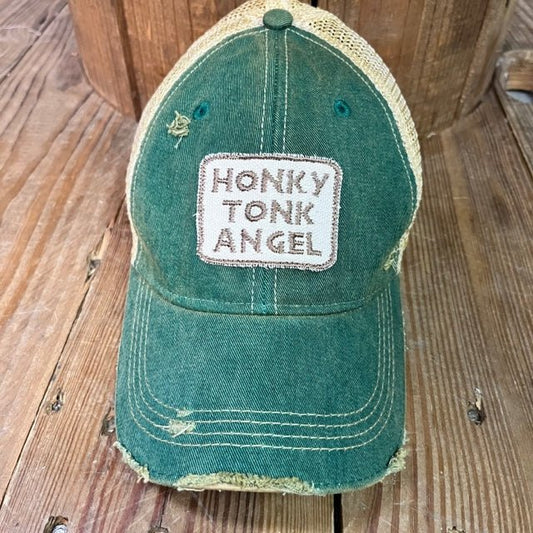 Honky Tonk Angel on Green Hat - Wander Together Outfitters
