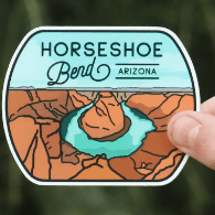 Horseshoe Bend Durable Vinyl Sticker - Wander Together Outfitters