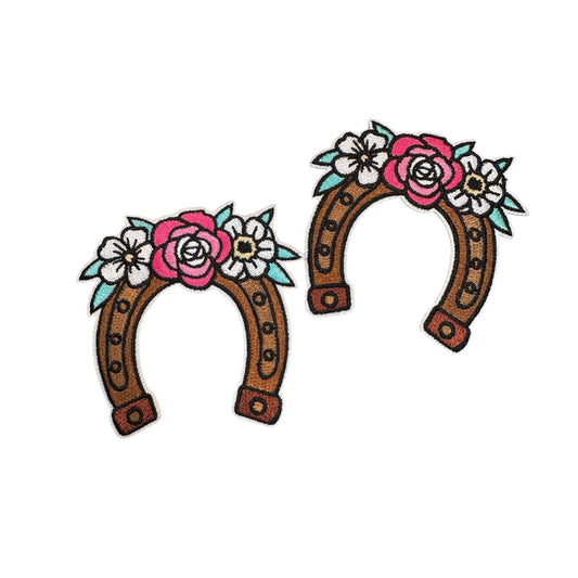 Horseshoe Iron On Patch - Wander Together Outfitters