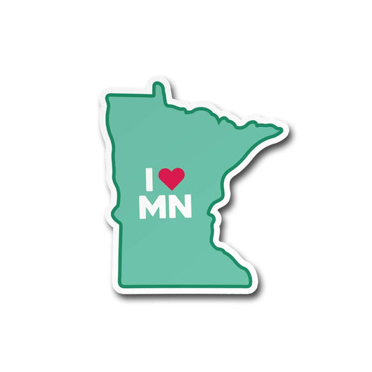 "I Heart Minnesota" Vinyl Sticker Decal - Wander Together Outfitters