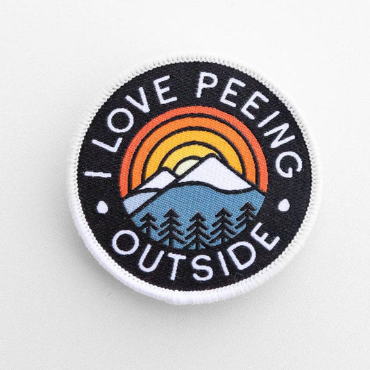 "I Love Peeing Outside" Embroidered Iron On Patch - Wander Together Outfitters