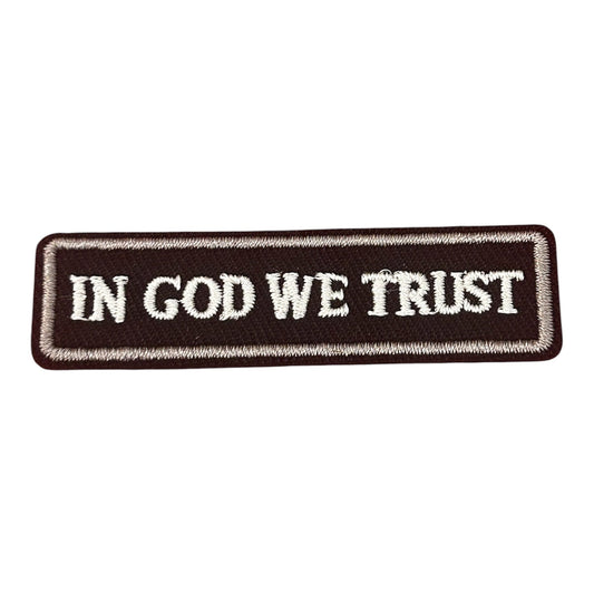 In God We Trust Iron On Patch - Wander Together Outfitters