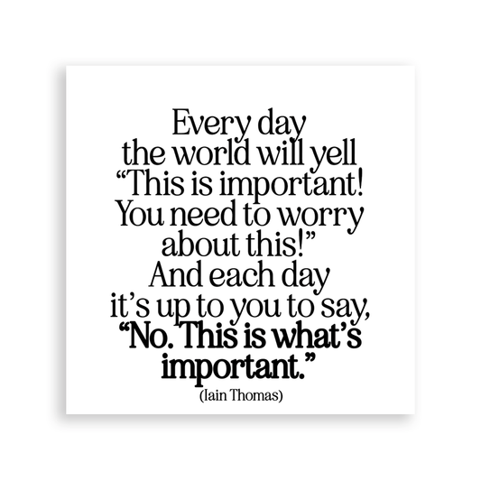 "Its Up To You To Say No, This is What's Important" Magnet - Wander Together Outfitters