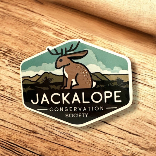 “Jackalope Conservation Society” Durable Vinyl Sticker - Wander Together Outfitters