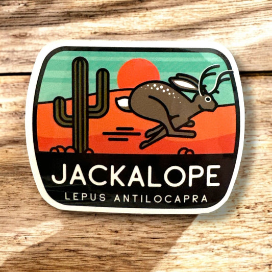 “Jackalope Lepus Antilocapra” Waterproof UV Coated Sticker - Wander Together Outfitters