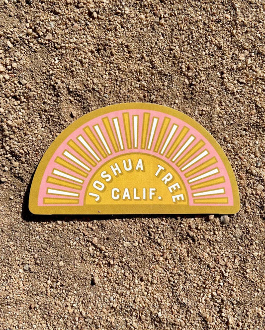 Joshua Tree Calif Sunshine Sticker - Wander Together Outfitters