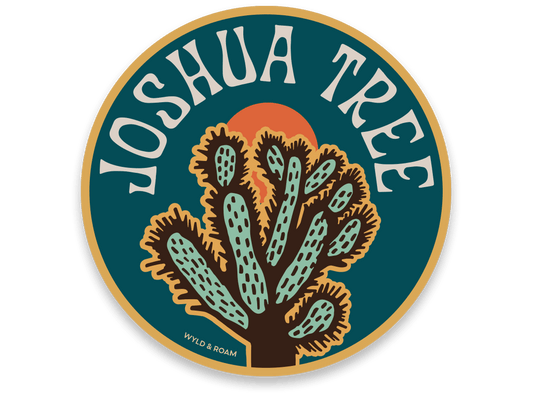 Joshua Tree Cholla Cactus Sticker - Wander Together Outfitters