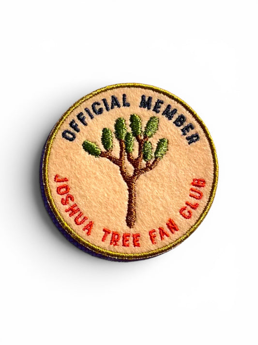 “Joshua Tree Fan Club” Felt Iron On Patch - Wander Together Outfitters