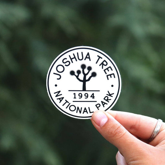 Joshua Tree National Park Black & White Sticker - Wander Together Outfitters