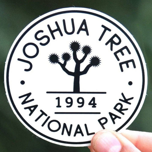 Joshua Tree National Park Black & White Sticker - Wander Together Outfitters