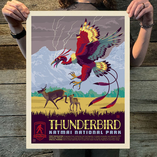 Katmai National Park: Thunderbird (Legends & Monsters) Art Print - Wander Together Outfitters
