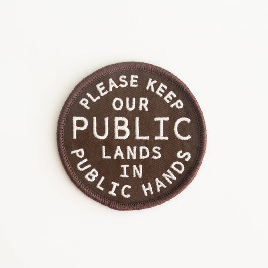 “Keep Public Lands, in Public Hands” Embroidered Iron On Patch - Wander Together Outfitters