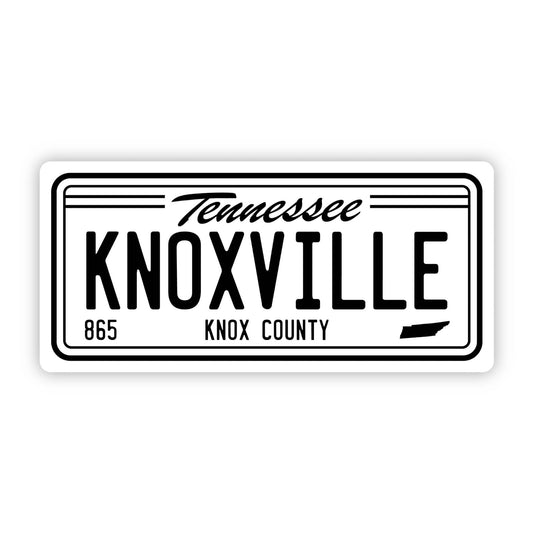 "Knoxville Tennessee 865" License Plate Sticker - Wander Together Outfitters