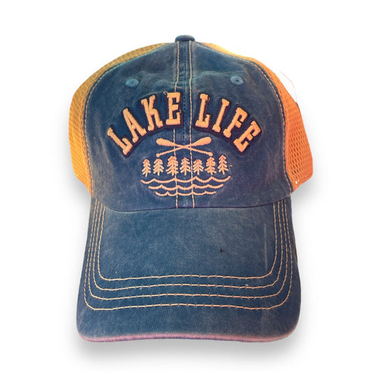 "Lake Life" Embroidered Paddle Unisex Cap - Wander Together Outfitters