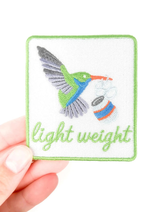 "Lightweight" Hummingbird Embroidered Iron On Patch - Wander Together Outfitters