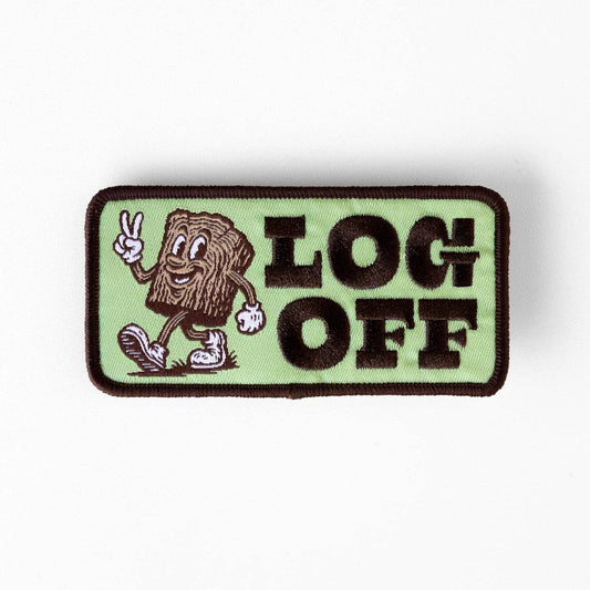 "Log Off" Iron On Patch - Wander Together Outfitters