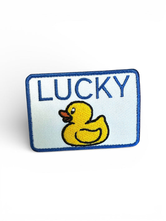 "Lucky Duck" Embroidered Iron On Patch - Wander Together Outfitters