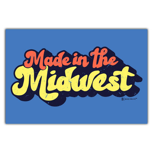 “Made in the Midwest” Retro Postcard - Wander Together Outfitters