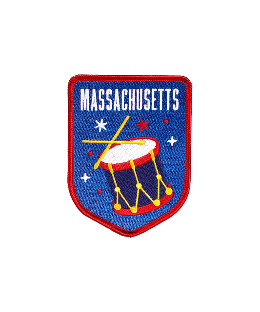 Massachusetts Embroidered Patch - Wander Together Outfitters