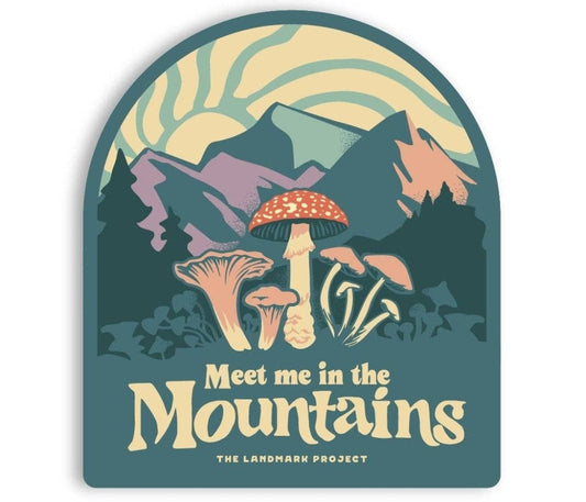"Meet Me in the Mountains" Vinyl Sticker - Wander Together Outfitters