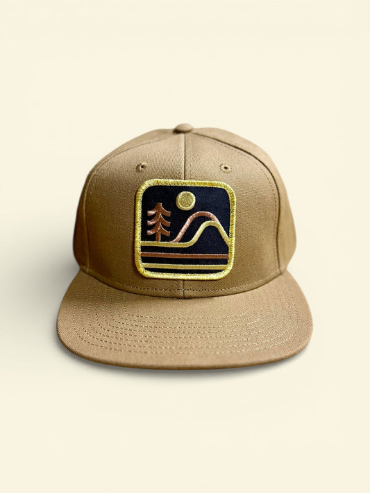 Metallic Mountain Structured Six Panel Hat - Wander Together Outfitters