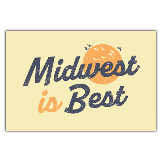 "Midwest is Best" Postcard - Wander Together Outfitters