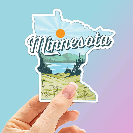 Minnesota Lakes Sticker - Wander Together Outfitters