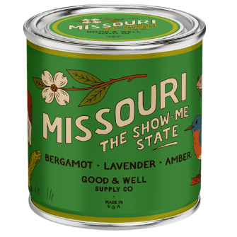 Missouri State Candle (Bergamot, Lavender, Amber) - Wander Together Outfitters