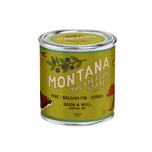 Montana State Candle (Pine, Citrus, Fir) - Wander Together Outfitters
