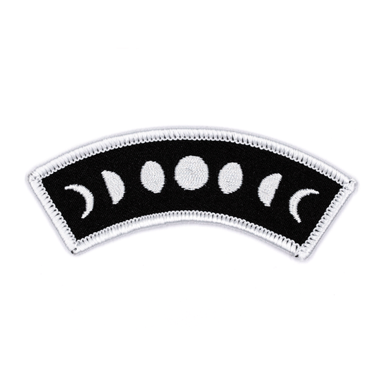 Moon Phases Embroidered Iron - On Patch - Wander Together Outfitters