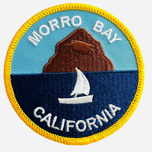 Morro Bay California Embroidered Iron On Patch - Wander Together Outfitters