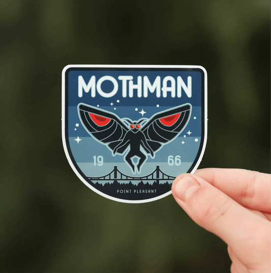 Mothman Vinyl Sticker Dishwasher Safe Decal - Wander Together Outfitters
