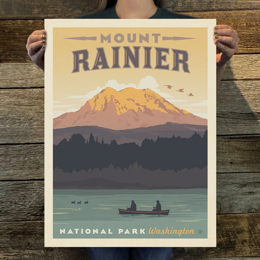 Mount Rainier National Park Art Print - Wander Together Outfitters